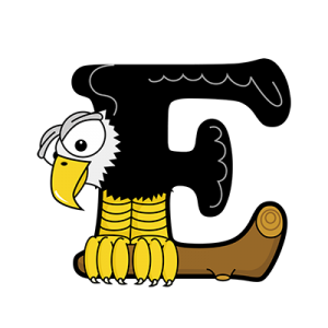 Cartoon Eagle | Alphabetimals.com