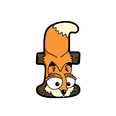Cartoon Baby Fox | Alphabetimals.com