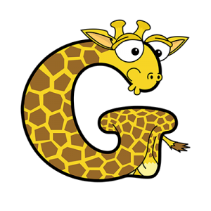 Cartoon Giraffe | Alphabetimals.com