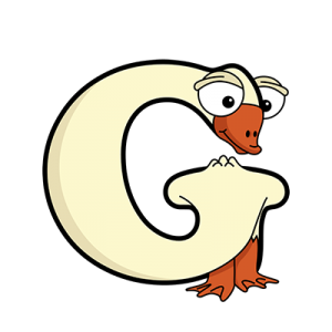Cartoon Goose | Alphabetimals.com