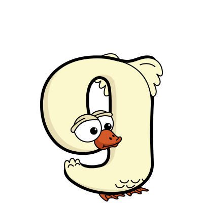 Cartoon Baby Goose | Alphabetimals.com