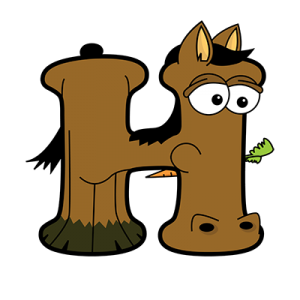 Cartoon Horse | Alphabetimals.com