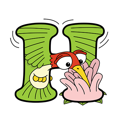 Cartoon Hummingbird | Alphabetimals.com