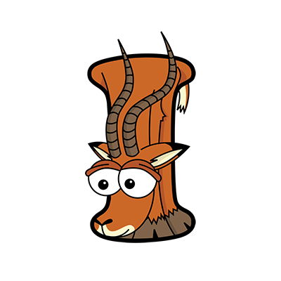 Cartoon Impala | Alphabetimals.com