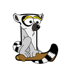 Cartoon Lemur | Alphabetimals.com