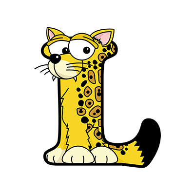 Cartoon Leopard | Alphabetimals.com