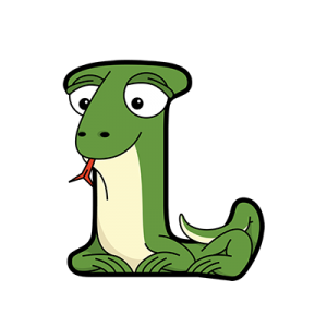 Cartoon Lizard | Alphabetimals.com