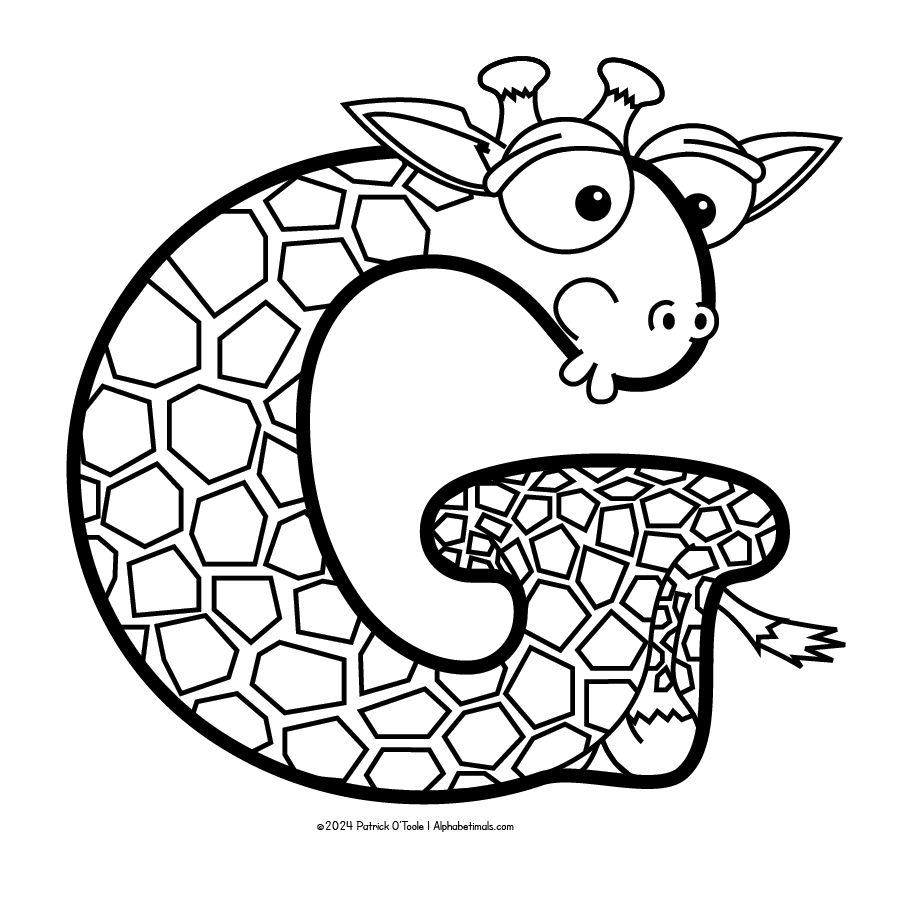 Free Coloring Pages | Alphabetimals