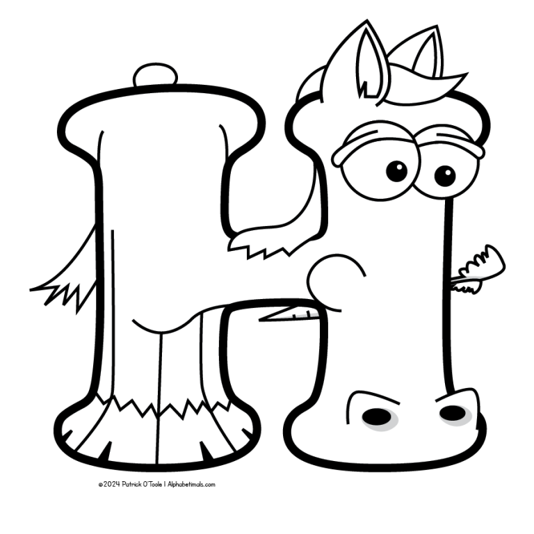 Free Coloring Pages | Alphabetimals