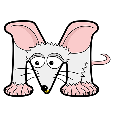Cartoon Mouse | Alphabetimals.com