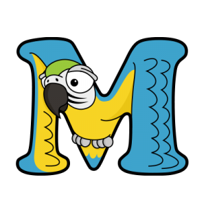 Cartoon Macaw | Alphabetimals.com