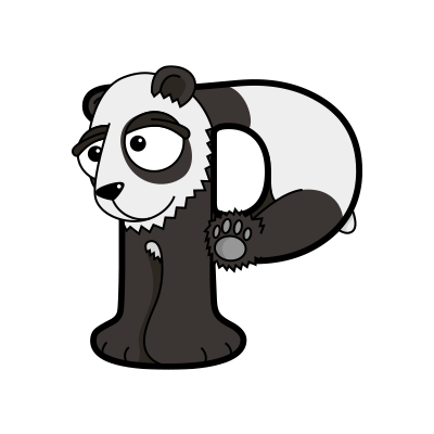 Cartoon Panda | Alphabetimals.com
