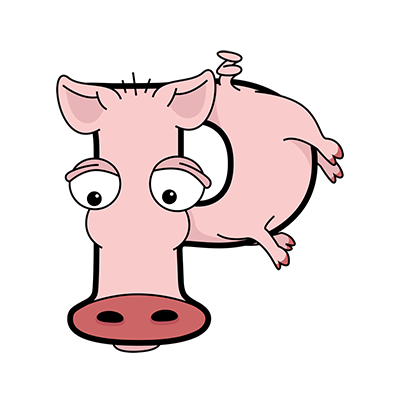 Cartoon Pig | Alphabetimals.com
