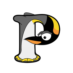 Cartoon Penguin | Alphabetimals.com