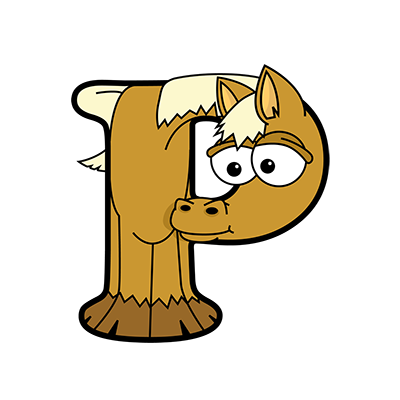Cartoon Pony | Alphabetimals.com