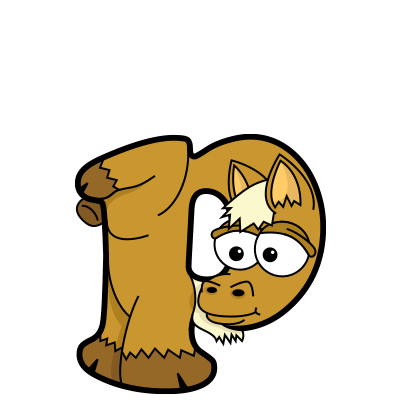 Cartoon Baby Pony | Alphabetimals.com