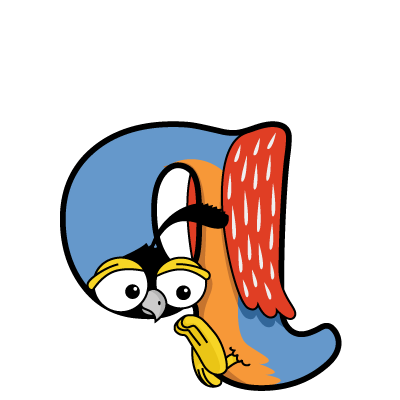 Cartoon quail | Alphabetimals.com