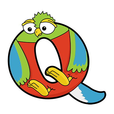 Cartoon Quetzal | Alphabetimals.com