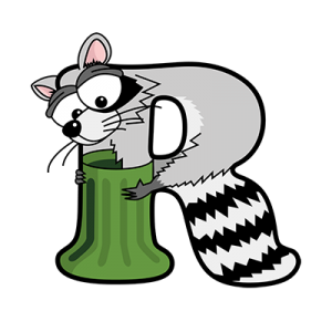 Cartoon Raccoon | Alphabetimals.com