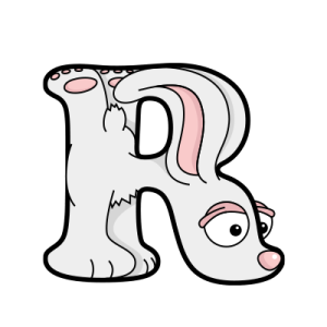 Cartoon Rabbit | Alphabetimals.com