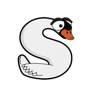 Cartoon Swan | Alphabetimals.com