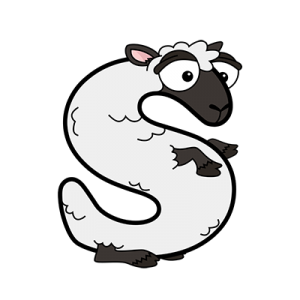 Cartoon Sheep | Alphabetimals.com