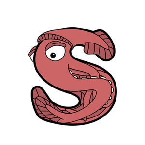 Cartoon Squid | Alphabetimals.com