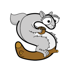 Cartoon Squirrel | Alphabetimals.com