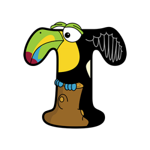 Cartoon Toucan | Alphabetimals.com