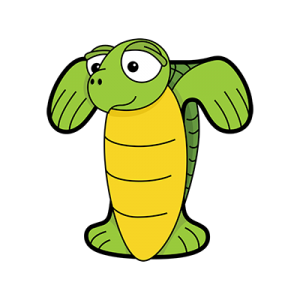Cartoon Turtle | Alphabetimals.com