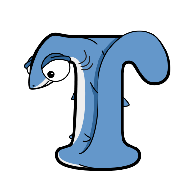 Cartoon Thresher shark | Alphabetimals.com