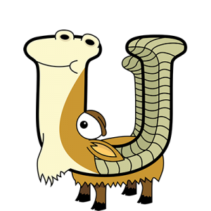 Cartoon Urial | Alphabetimals.com
