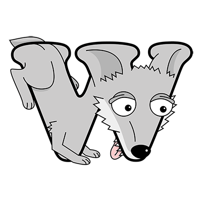 Cartoon Wolf | Alphabetimals.com