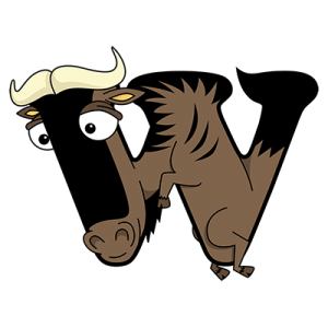 Cartoon Wildebeest | Alphabetimals.com