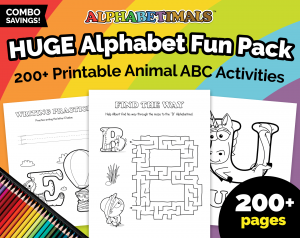 Alphabetimals HUGE Alphabet Fun Pack Worksheets