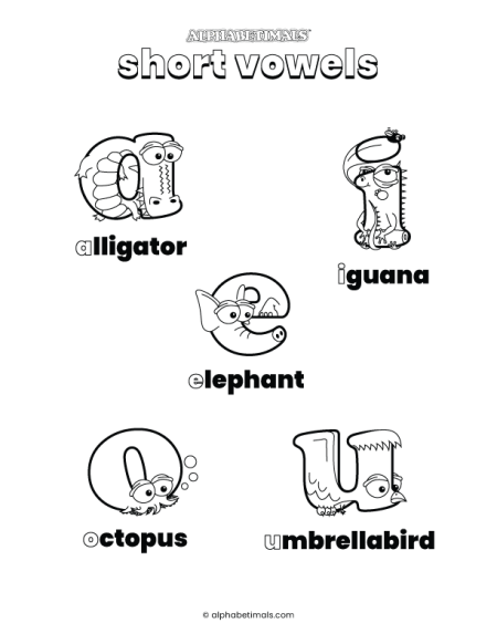 Phonics Coloring Pages